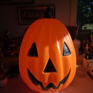 Vintage Empire 30" Light-Up Jack-O-Lantern Pumpkin Blow Mold Halloween Fall